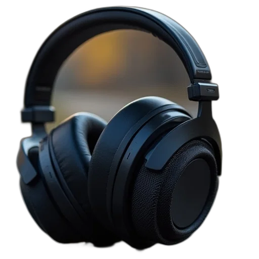 mask, 3d render, photorealistic, headphones transparent PNG cut-out