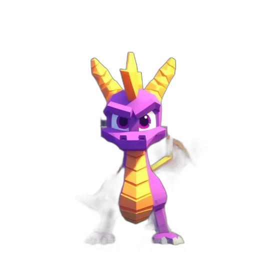 dragon, staff, creature, animal transparent PNG cut-out