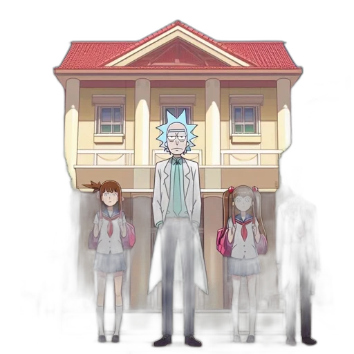 staff, building, robot, creature transparent PNG cut-out