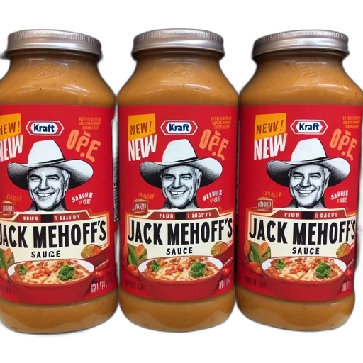 food, three, jars, jack transparent PNG cut-out
