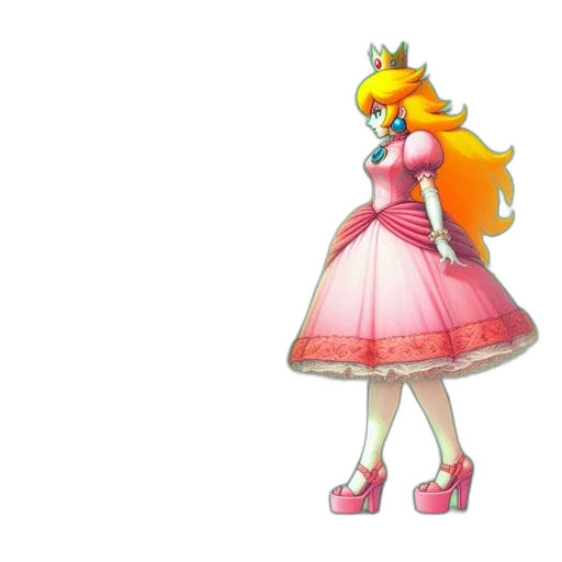 dress, crown, staff, concept art transparent PNG cut-out