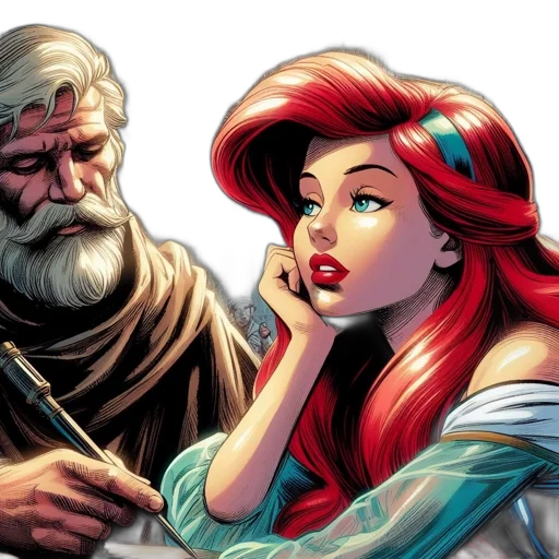 comic book art, fantasy art, concept art, fire transparent PNG cut-out