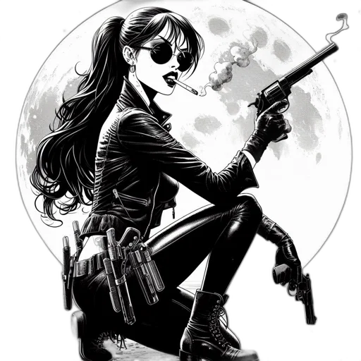 weapon, comic book art, cartoon, concept art transparent PNG cut-out