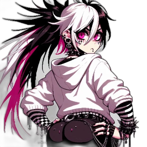 jacket, staff, creature, weapon transparent PNG cut-out