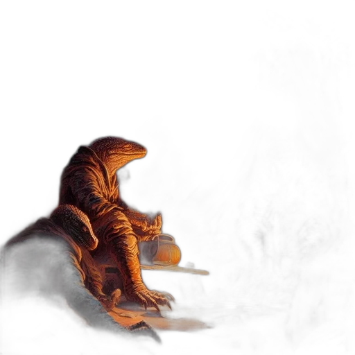 dragon, creature, animal, robot transparent PNG cut-out