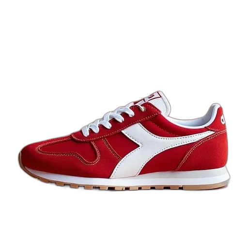 shoes, red, diadoras, sneakers transparent PNG cut-out