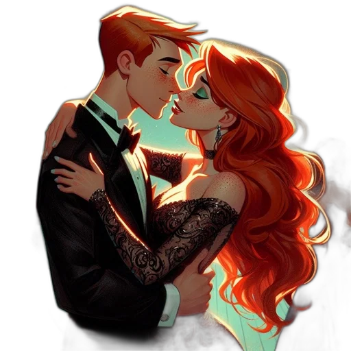 dress, cartoon, comic book art, fantasy art transparent PNG cut-out