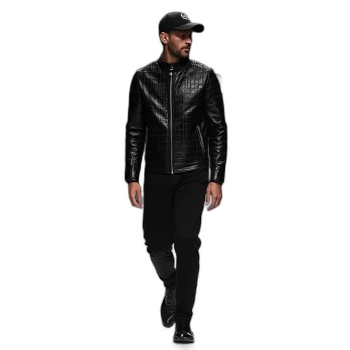 jacket, monochrome, dark, man transparent PNG cut-out
