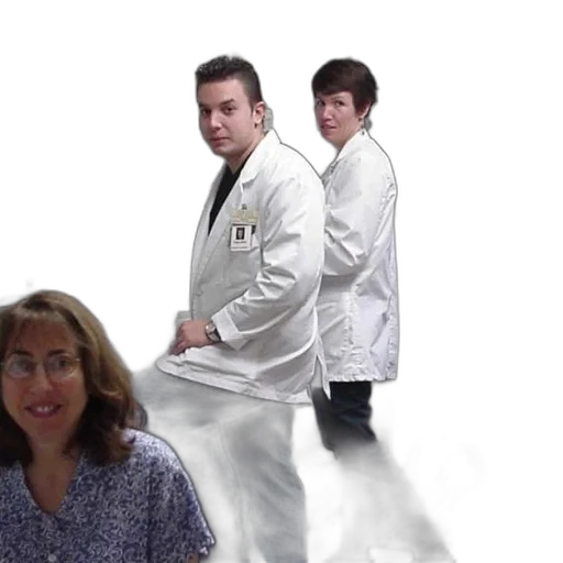 staff, outer space, man, woman transparent PNG cut-out