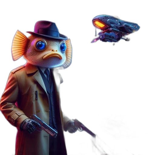 robot, mask, creature, hat transparent PNG cut-out