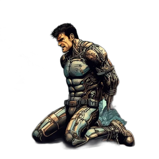 weapon, robot, concept art, comic book art transparent PNG cut-out