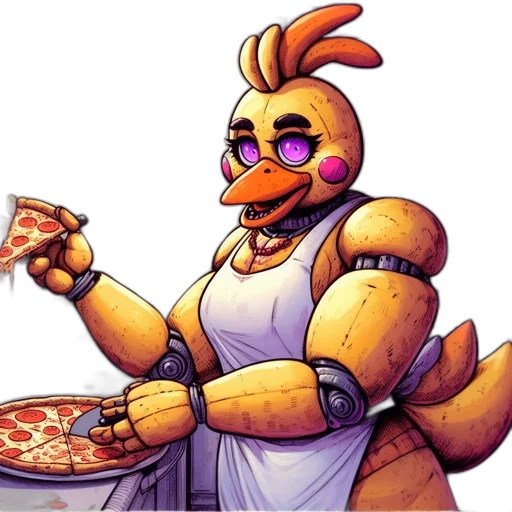 food, robot, animal, pixel art transparent PNG cut-out