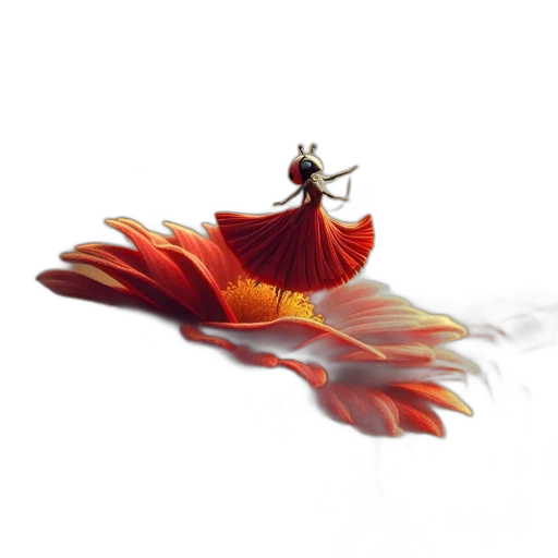 dress, flower, dragon, crown transparent PNG cut-out