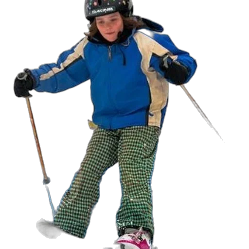 jacket, staff, person, skiing transparent PNG cut-out