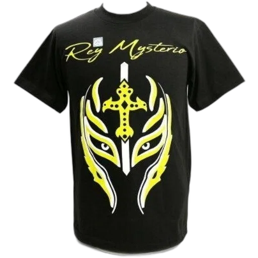 black, t-shirt, yellow, white transparent PNG cut-out