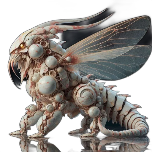 creature, dragon, animal, robot transparent PNG cut-out