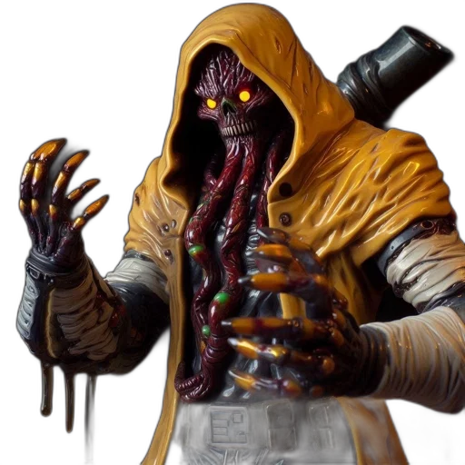 staff, creature, mask, concept art transparent PNG cut-out