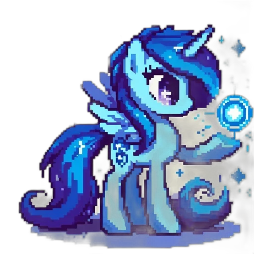 staff, robot, dragon, pixel art transparent PNG cut-out