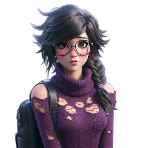 face, jacket, dress, staff transparent PNG cut-out