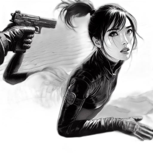 weapon, comic book art, concept art, cyberpunk transparent PNG cut-out