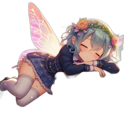 creature, dress, staff, animal transparent PNG cut-out