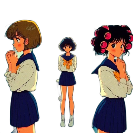 dress, flower, jacket, anime transparent PNG cut-out