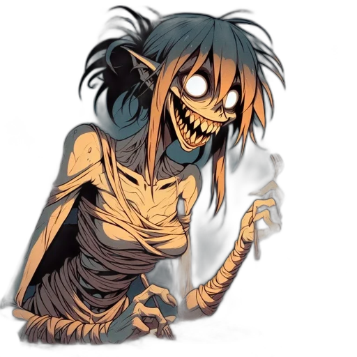 creature, concept art, fantasy art, cartoon transparent PNG cut-out