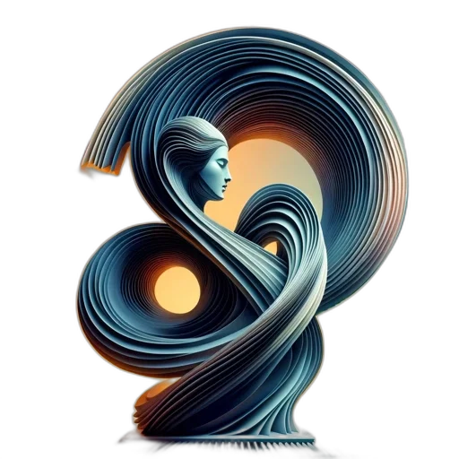 hair, face, 3d render, concept art transparent PNG cut-out