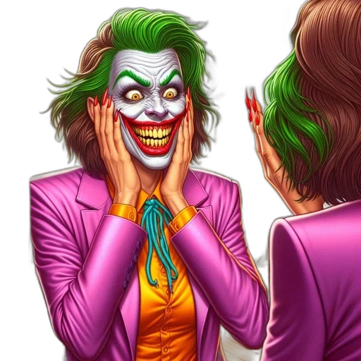 face, mask, comic book art, cartoon transparent PNG cut-out