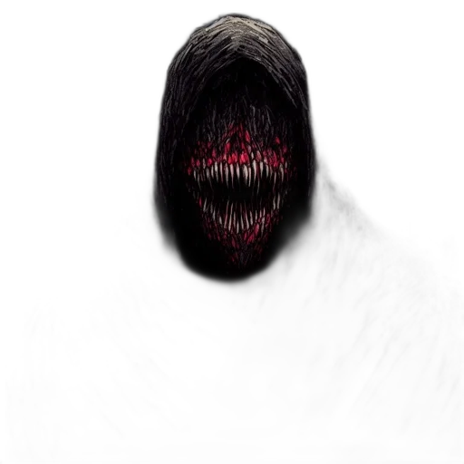 hair, mask, creature, face transparent PNG cut-out