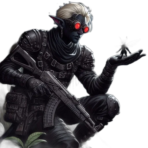 robot, weapon, creature, concept art transparent PNG cut-out
