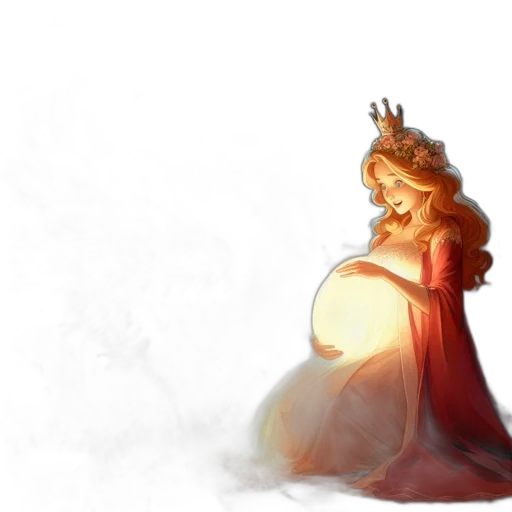 dress, crown, concept art, fantasy art transparent PNG cut-out