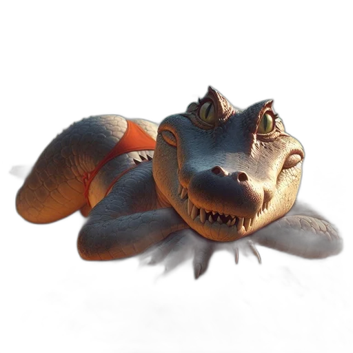 dragon, creature, animal, mask transparent PNG cut-out