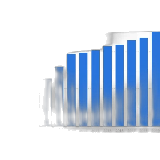 bar, graph, showing, growth transparent PNG cut-out