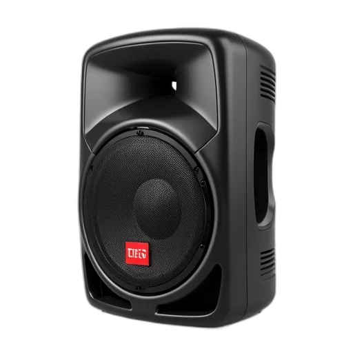 3d render, black, speaker, brand transparent PNG cut-out