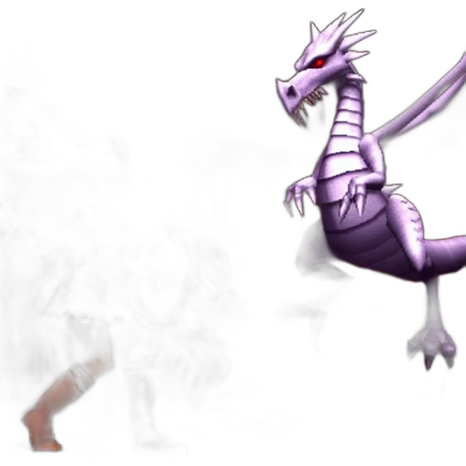 dragon, creature, animal, staff transparent PNG cut-out