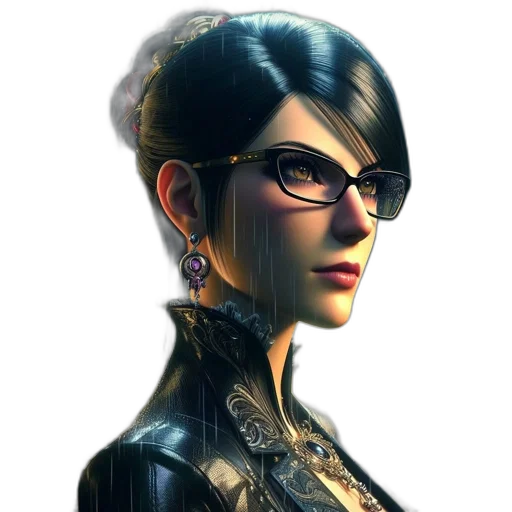 face, staff, jacket, concept art transparent PNG cut-out