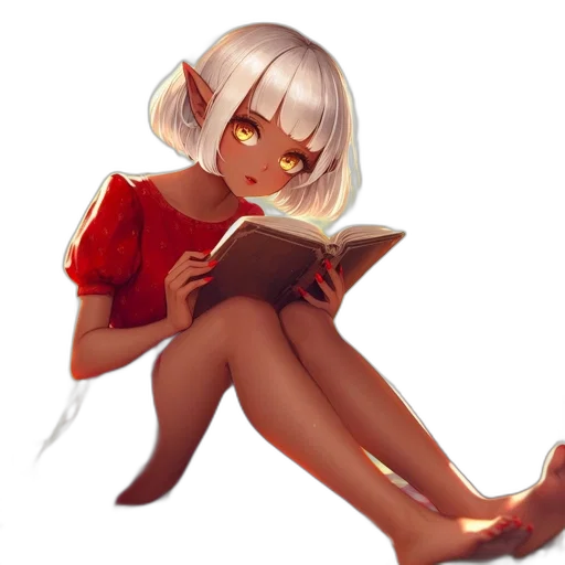 dress, staff, face, weapon transparent PNG cut-out