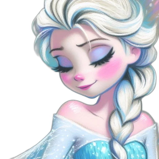 dress, face, cartoon, fantasy art transparent PNG cut-out