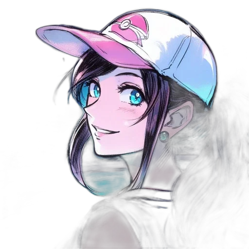 hat, face, staff, jacket transparent PNG cut-out