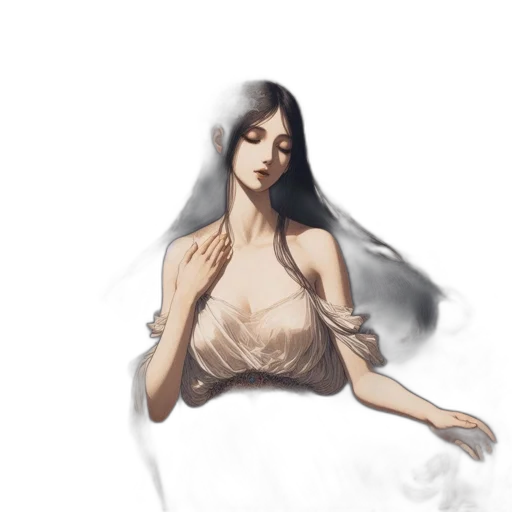 dress, creature, concept art, fantasy art transparent PNG cut-out