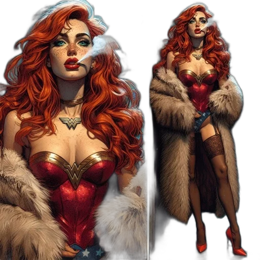 comic book art, concept art, fantasy art, cartoon transparent PNG cut-out