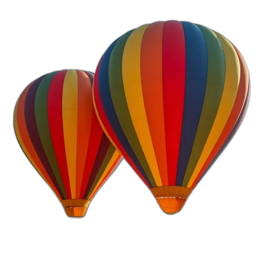 umbrella, 3d render, colorful, two transparent PNG cut-out