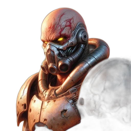 robot, mask, face, creature transparent PNG cut-out
