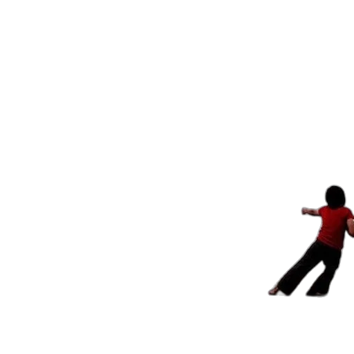pixel art, person, red, shirt transparent PNG cut-out