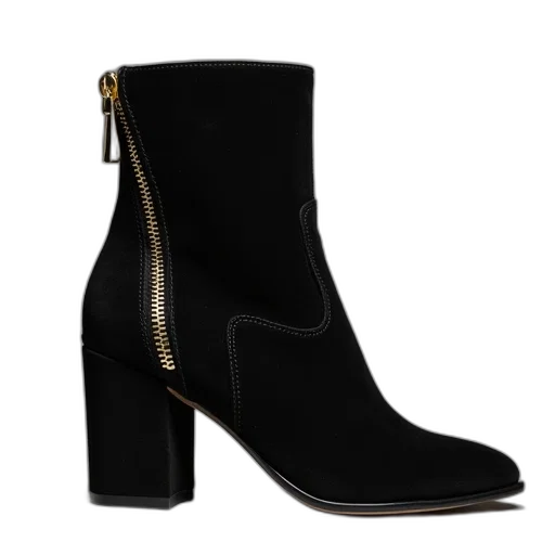 shoes, shoe, black, sued transparent PNG cut-out