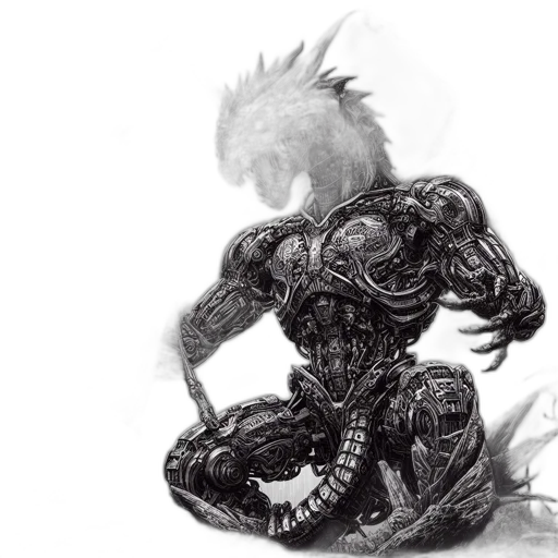 dragon, creature, robot, weapon transparent PNG cut-out