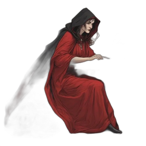 dress, staff, concept art, fantasy art transparent PNG cut-out