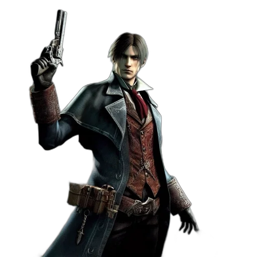 jacket, weapon, concept art, photorealistic transparent PNG cut-out