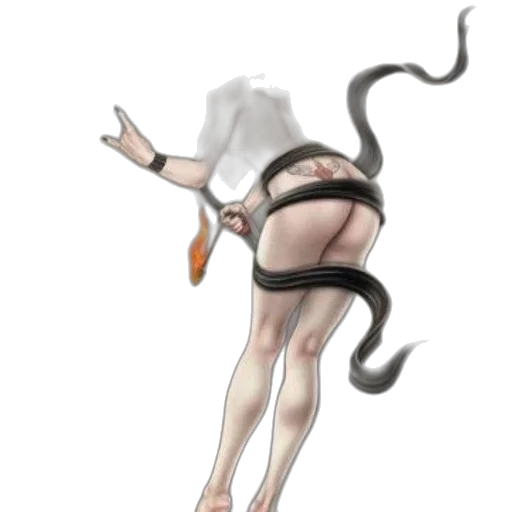 creature, dress, staff, animal transparent PNG cut-out